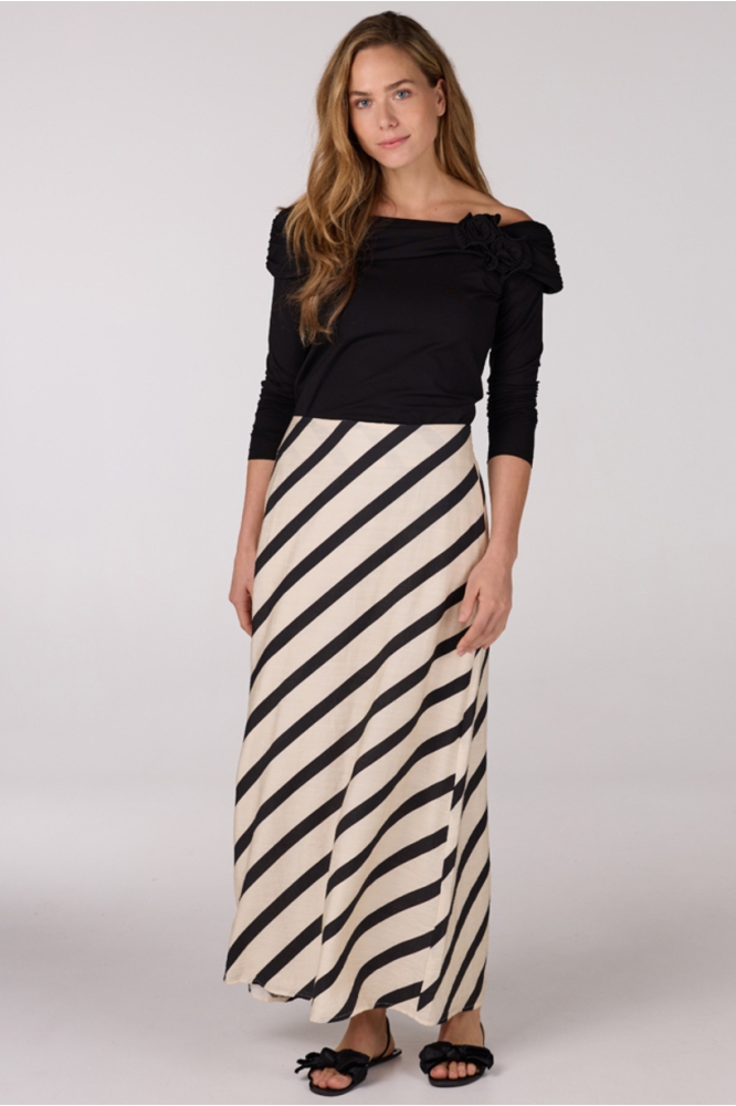 THIRZA SS25 ROK BS 688 LONG 000131 SAND BLACK